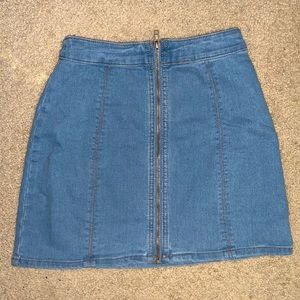 Vintage Forever 21 bodycon mini jean skirt